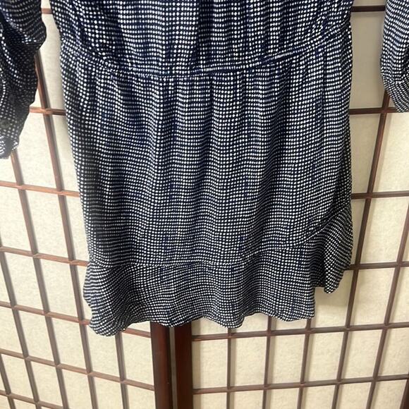 JOIE BLUE ACEY DRESS ROLL TAB SLEEVE SIZE S - Picture 3 of 7